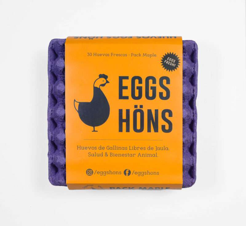 Pack 6 Maples Blancos de Huevos Eggs Höns - Imagen 2