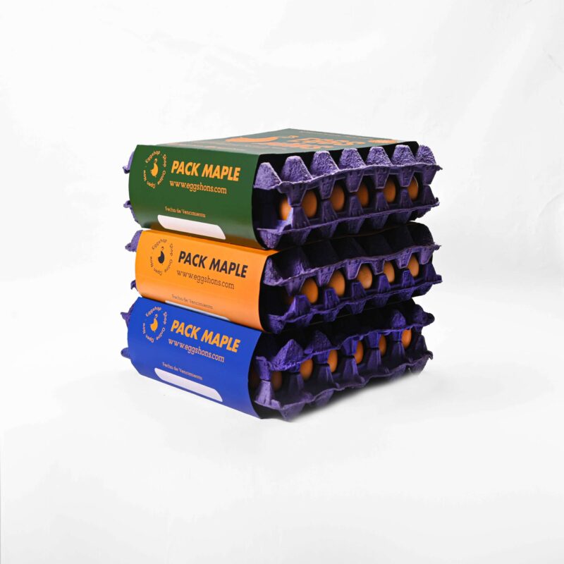 Pack Color 3 Maple de Huevos Eggs Höns
